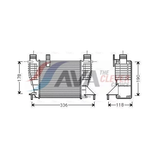 Chladič plniaceho vzduchu AVA QUALITY COOLING DNA4340