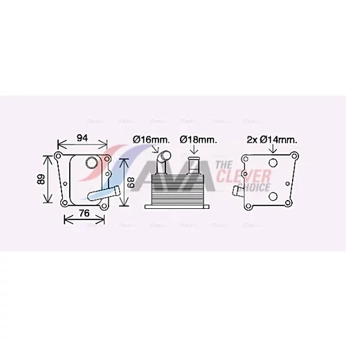 Chladič motorového oleja FD3598 (AVA QUALITY COOLING) - obr. 2