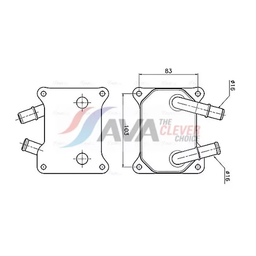 Chladič motorového oleja AVA QUALITY COOLING FD3699
