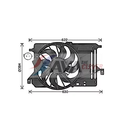 Ventilátor chladenia motora AVA QUALITY COOLING FD7685