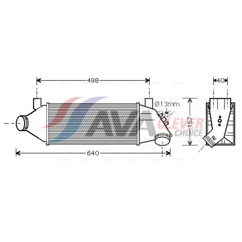 Chladič plniaceho vzduchu AVA QUALITY COOLING FDA4315