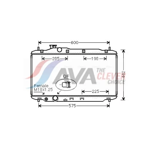 Chladič motora AVA QUALITY COOLING HD2306