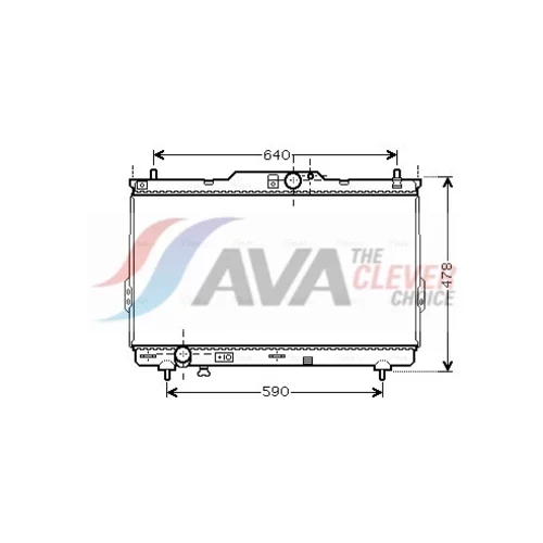 Chladič motora AVA QUALITY COOLING HY2113
