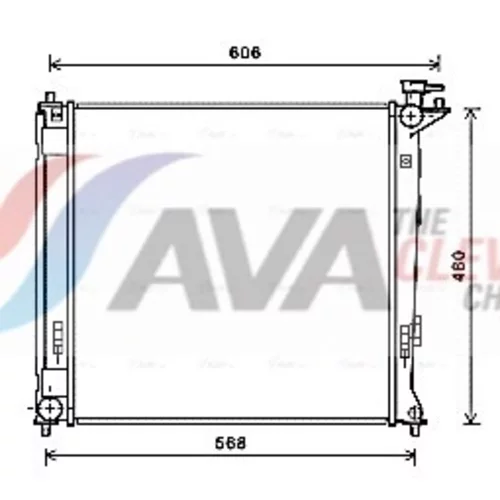 Chladič motora AVA QUALITY COOLING HY2284