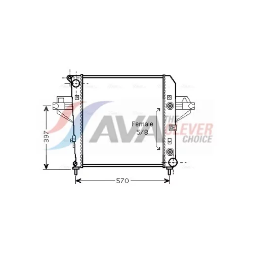 Chladič motora AVA QUALITY COOLING JE2043