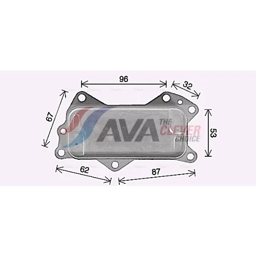 Chladič motorového oleja JE3079 (AVA QUALITY COOLING) - obr. 2