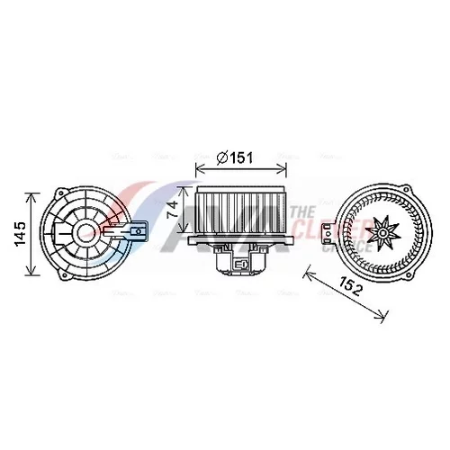 Vnútorný ventilátor AVA QUALITY COOLING KA8258