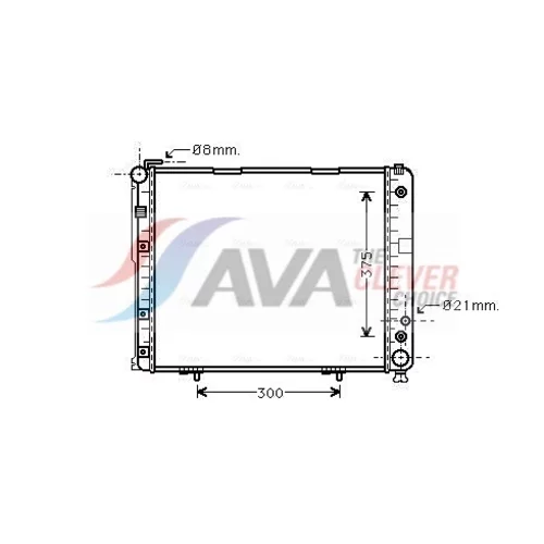 Chladič motora AVA QUALITY COOLING MS2178