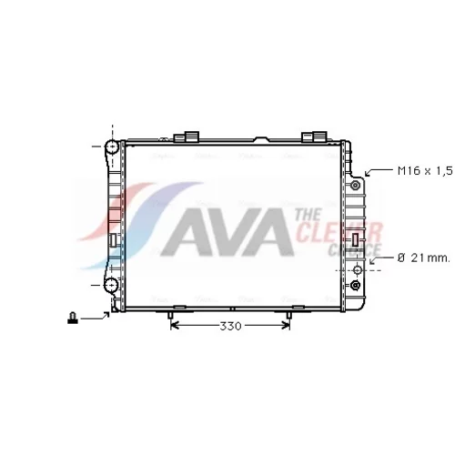 Chladič motora AVA QUALITY COOLING MSA2190