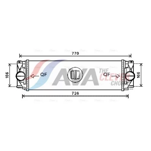 Chladič plniaceho vzduchu AVA QUALITY COOLING MSA4582