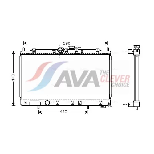 Chladič motora AVA QUALITY COOLING MT2122