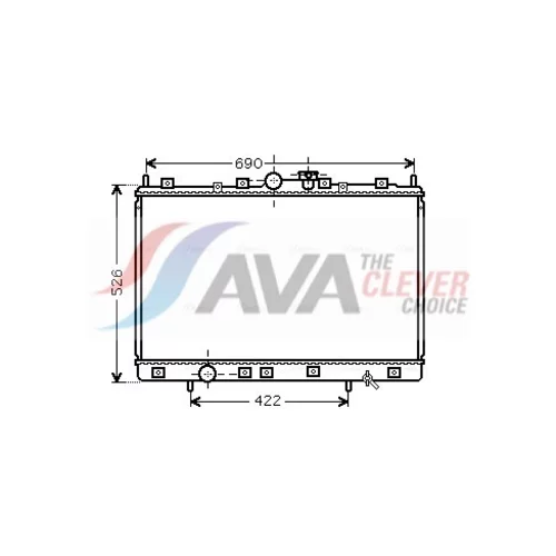 Chladič motora AVA QUALITY COOLING MT2189