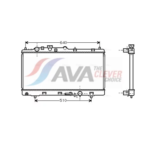 Chladič motora AVA QUALITY COOLING MZ2152