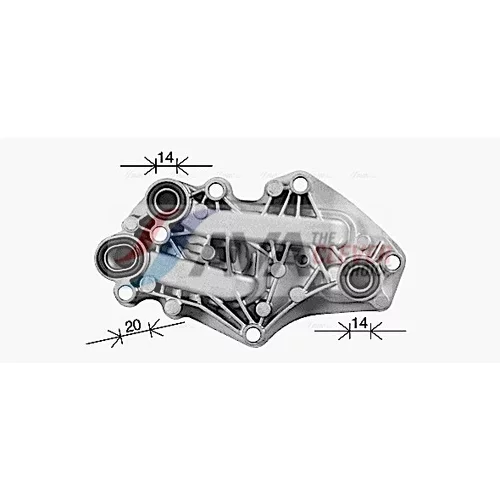 Chladič motorového oleja AVA QUALITY COOLING OL3742H