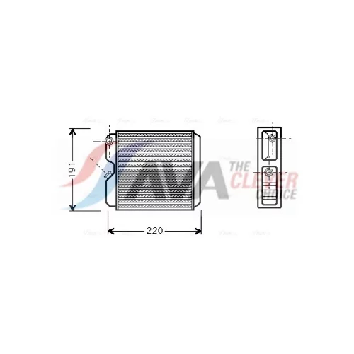 Výmenník tepla vnútorného kúrenia AVA QUALITY COOLING OL6240