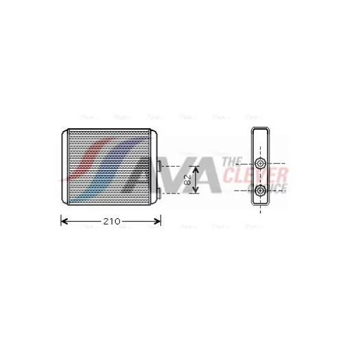 Výmenník tepla vnútorného kúrenia AVA QUALITY COOLING OLA6353