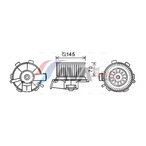 Vnútorný ventilátor AVA QUALITY COOLING PE8388