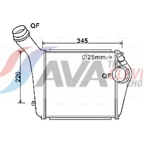 Chladič plniaceho vzduchu AVA QUALITY COOLING PR4059