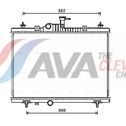 Chladič motora AVA QUALITY COOLING RT2603