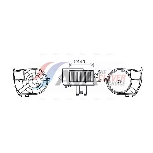 Vnútorný ventilátor AVA QUALITY COOLING RT8590