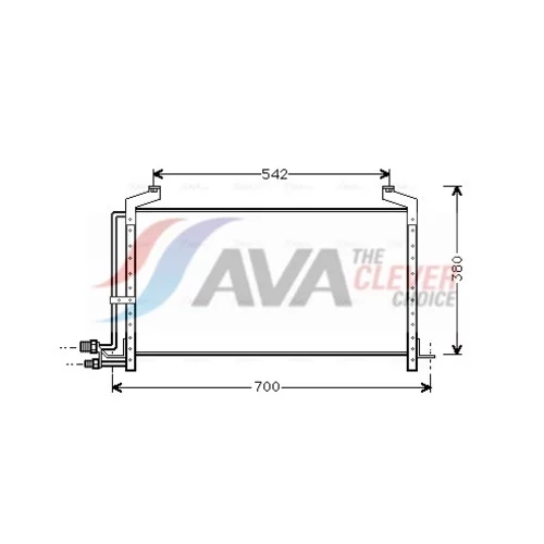 Kondenzátor klimatizácie AVA QUALITY COOLING SB5031