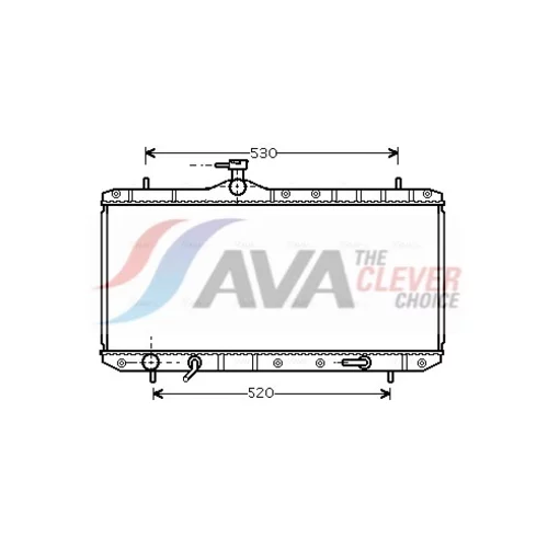 Chladič motora AVA QUALITY COOLING SZ2063