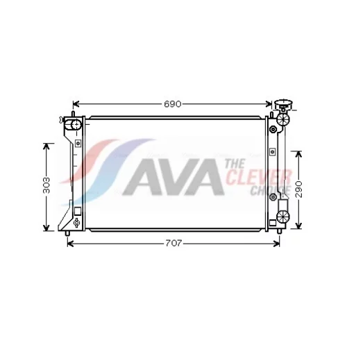 Chladič motora AVA QUALITY COOLING TO2293