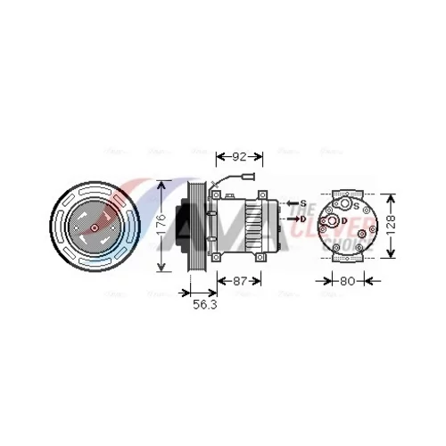 Kompresor klimatizácie AVA QUALITY COOLING VLK053