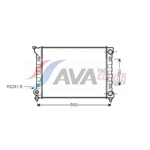 Chladič motora AVA QUALITY COOLING VN2071