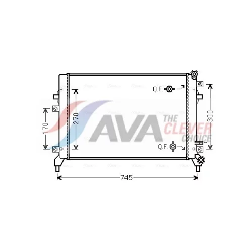Chladič motora AVA QUALITY COOLING VN2295