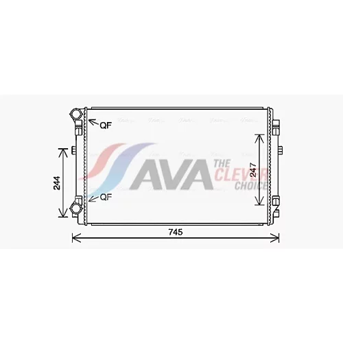 Chladič motora AVA QUALITY COOLING VN2404