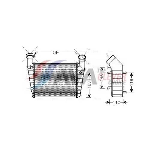 Chladič plniaceho vzduchu AVA QUALITY COOLING VNA4238