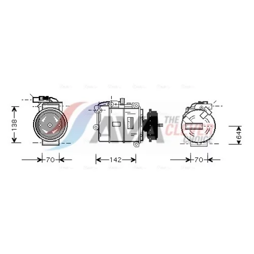 Kompresor klimatizácie AVA QUALITY COOLING VNK087