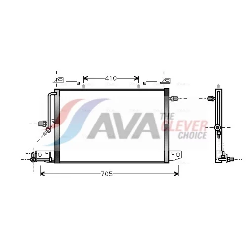 Kondenzátor klimatizácie AVA QUALITY COOLING AI5117