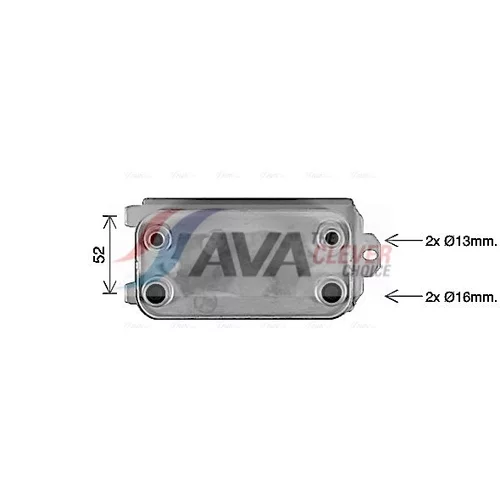Chladič oleja automatickej prevodovky AU3340 (AVA QUALITY COOLING) - obr. 2