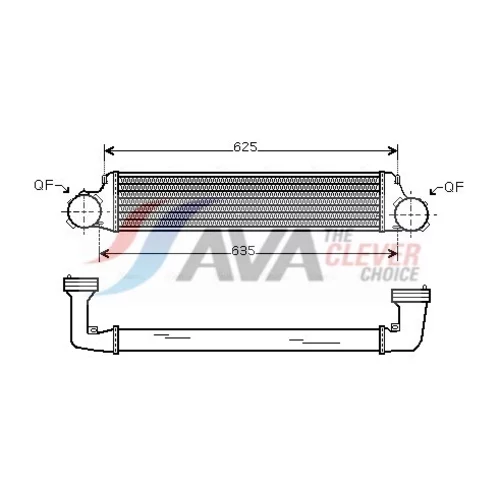 Chladič plniaceho vzduchu AVA QUALITY COOLING BW4280
