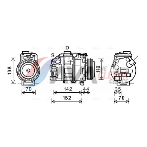 Kompresor klimatizácie AVA QUALITY COOLING BWK423