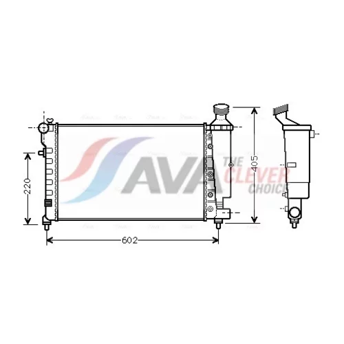 Chladič motora AVA QUALITY COOLING CNA2196