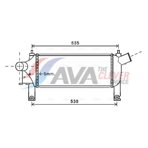 Chladič plniaceho vzduchu AVA QUALITY COOLING DN4339