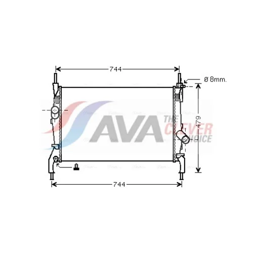 Chladič motora AVA QUALITY COOLING FD2404
