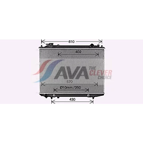 Chladič motora FD2664 (AVA QUALITY COOLING) - obr. 1