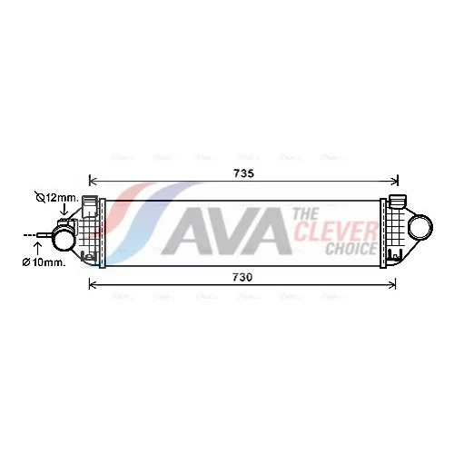 Chladič plniaceho vzduchu FDA4473 (AVA QUALITY COOLING)