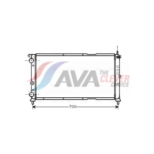 Chladič motora AVA QUALITY COOLING FTA2143
