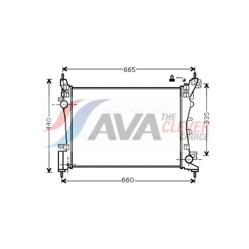 Chladič motora AVA QUALITY COOLING FTA2318