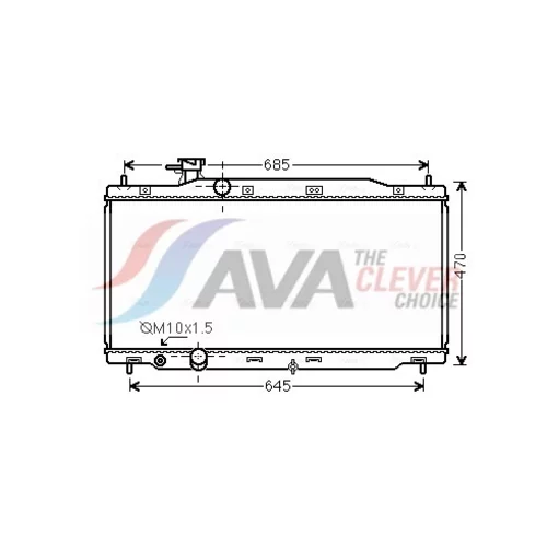 Chladič motora AVA QUALITY COOLING HD2241