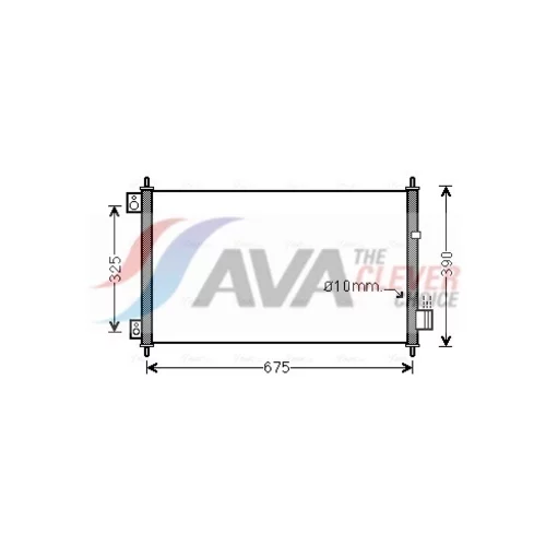 Kondenzátor klimatizácie AVA QUALITY COOLING HD5229