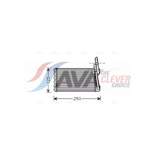 Výmenník tepla vnútorného kúrenia AVA QUALITY COOLING HD6203