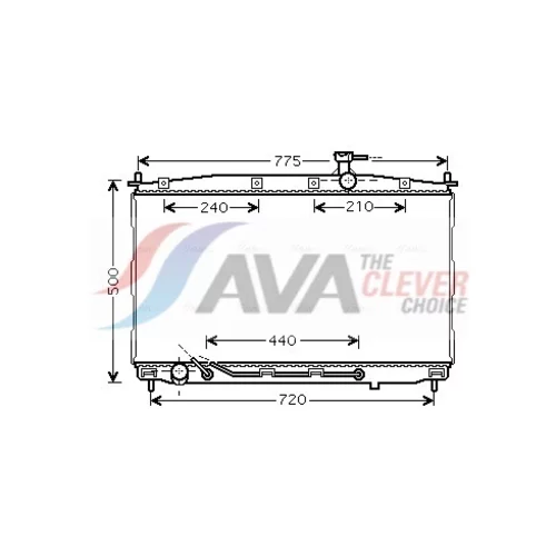 Chladič motora AVA QUALITY COOLING HY2174