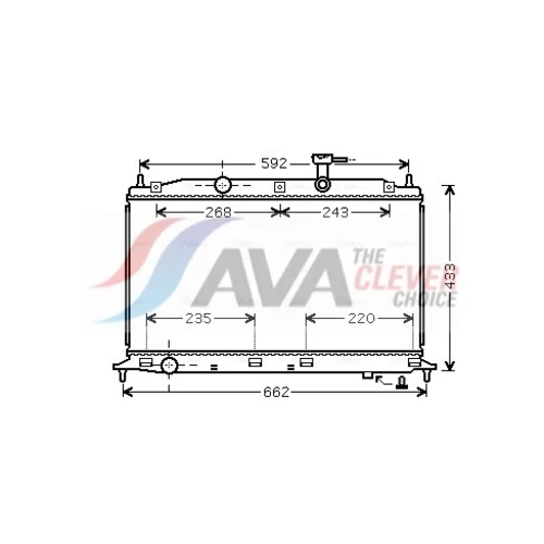 Chladič motora AVA QUALITY COOLING HY2188