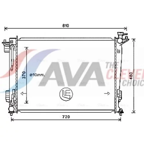 Chladič motora AVA QUALITY COOLING HY2372